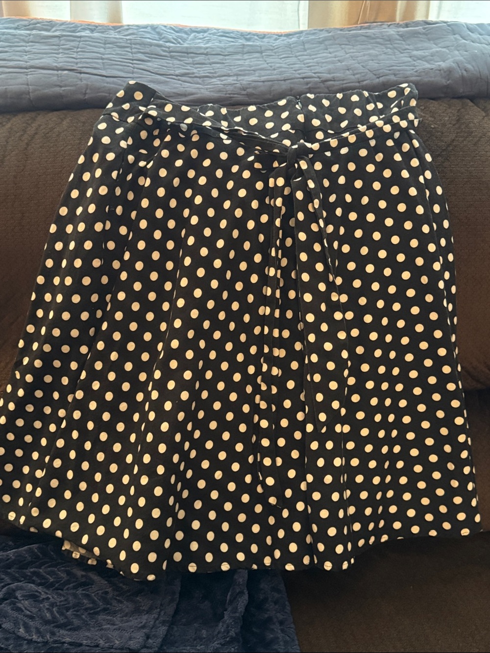 Polka Dot Circle Skirt - Black & White